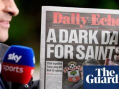 Rechazada la apelación del Southampton contra la expulsión de los playoffs por espionaje | Campeonato