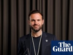 Juan Mata, 38 años, elegido mejor jugador de la A-League: “Me volví a enamorar del fútbol” | Liga A Masculina
