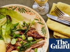 Cordero con guisantes y frijoles, caponata y vignarola: recetas italianas de verduras de primavera de Conor Gadd | Alimento