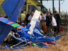 Dos muertos al estrellarse un avión civil en un campo en el norte de Israel