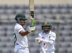 BAN vs PAK: Shanto alcanza el siglo y Bangladesh alcanza 301-4 en el primer día de la prueba inaugural