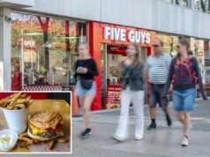 Five Guys cierra varias tiendas en California por dificultades económicas