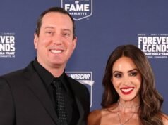 La esposa de Kyle Busch se desploma antes del minuto de silencio