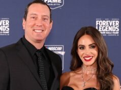 Kyle Busch lució feliz en la última alfombra roja antes de su muerte