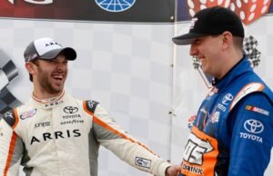 Daniel Suárez dedica la victoria de Coca-Cola 600 a Kyle Busch