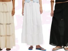 A las It Girls de Nueva York les encanta este estilo bohemio de falda larga