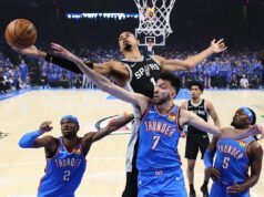 El partido Spurs-Thunder está a la altura de las expectativas y Victor Wembanyama va más allá