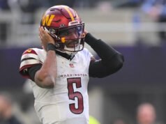Por qué el WR novato de Commanders, Antonio Williams, puede ayudar a Jayden Daniels a concentrarse en 2026