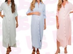 Todas las mamás ricas de los Hamptons usan este vestido largo a rayas