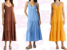 Este vestido Nordstrom 100 % algodón es el conjunto de primavera definitivo
