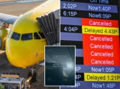 El piloto de Spirit Airlines se despide con emoción de los pasajeros tras el anuncio del cierre de la aerolínea