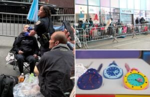 Los neoyorquinos crean un campamento para un reloj de plástico de 400 dólares, lleno de linieros pagados y una sobredosis impactante