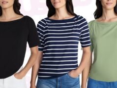 Esta camiseta inspirada en una chica francesa es imprescindible para cubrir los brazos.