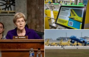 Elizabeth Warren criticada por aplaudir el bloqueo de una fusión que podría haber salvado a Spirit Airlines